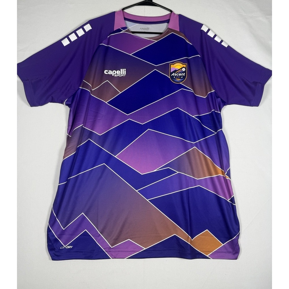 NWT Capelli Sport Ascent FC Carolina Soccer Jersey XL 25/26 Horizon Pre-Match